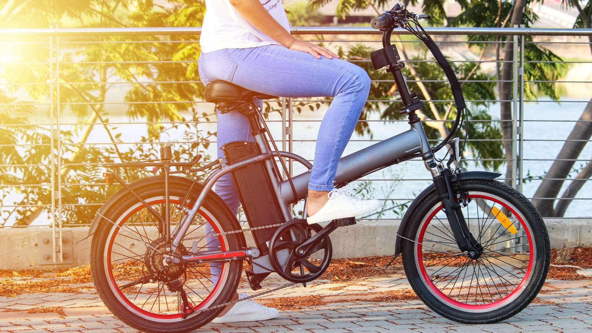 Bicicleta elétrica.