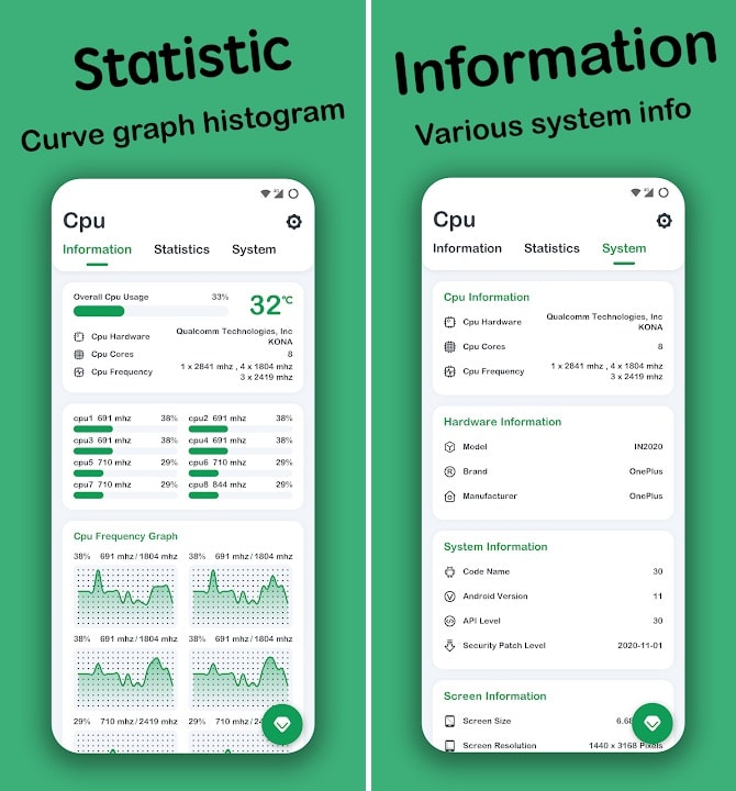 Widget CPU Monitor para Android Widget CPU Monitor para Android