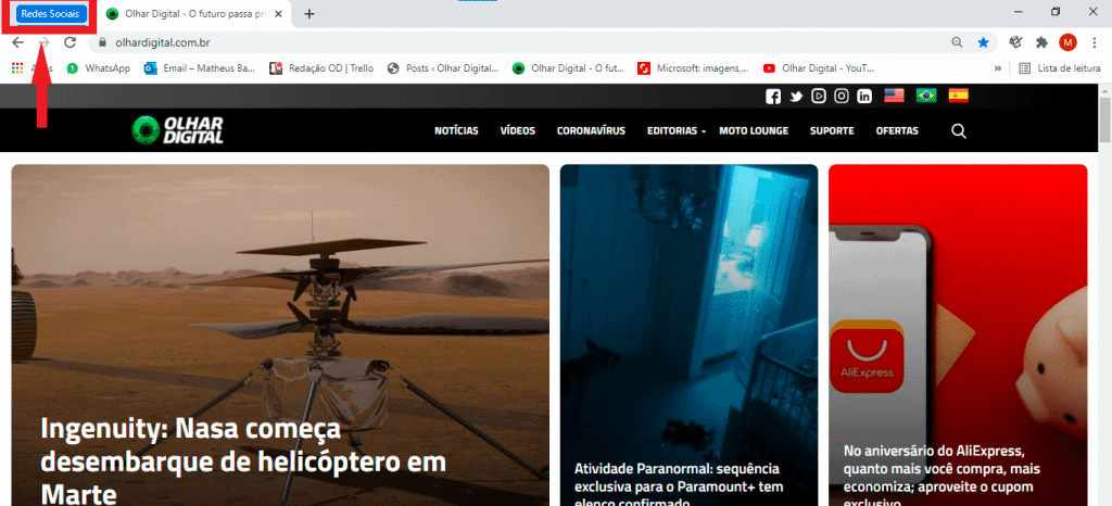 Print do navegador Google