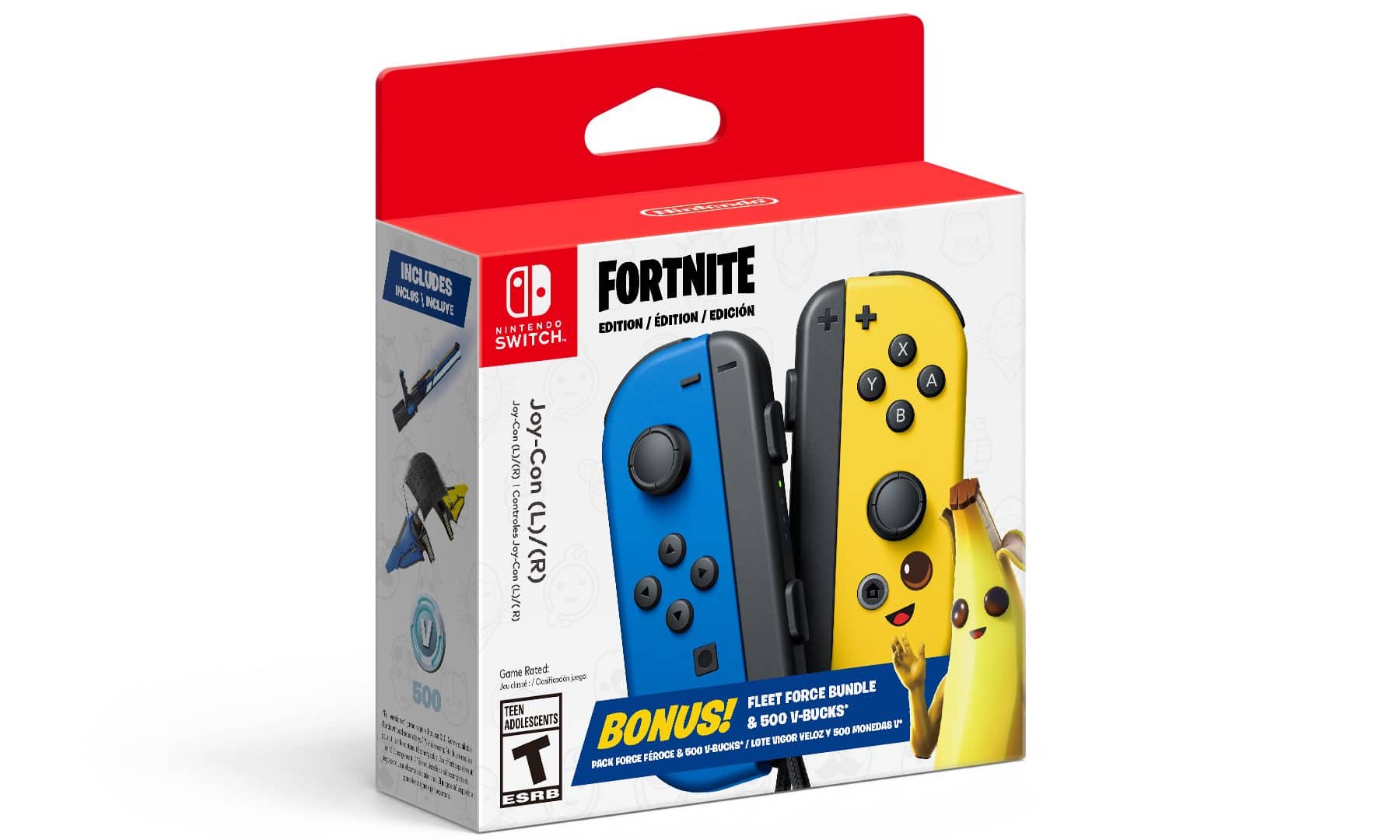 Nintendo Fleet Force: pacote contém um controle Joy-Con do Nintendo Switch, customizado pelo visual de Fortnite