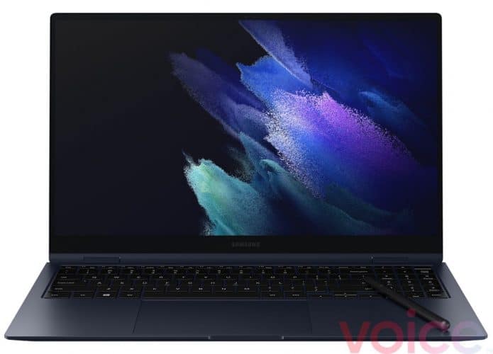 Um Samsung Galay Book Pro com tela de 15