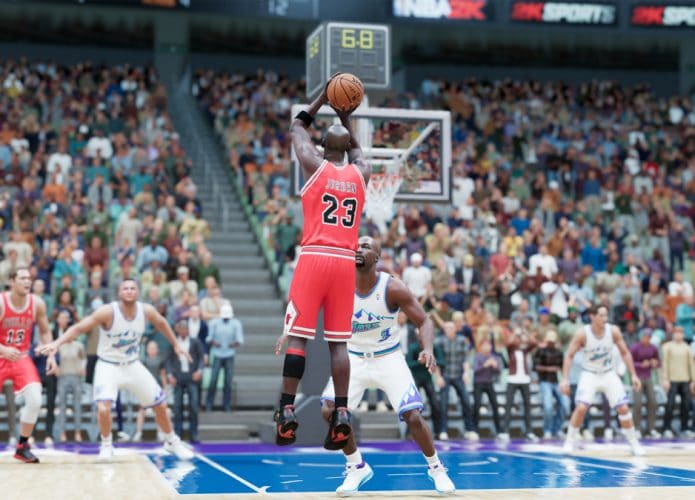 Michael Jordan se prepara para fazer história - dessa vez no game 'NBA 2k21'. Imagem: 2K/Divulgação