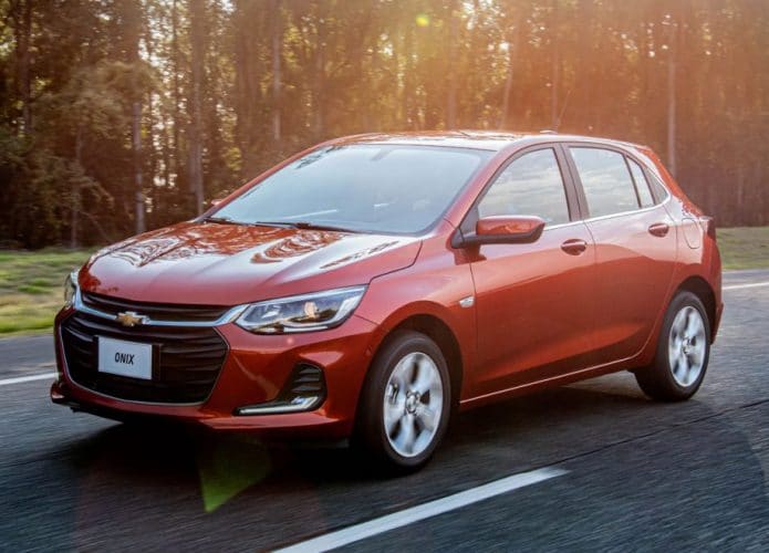 Chevrolet Onix é o carro mais vendido do Brasil pelo sexto ano consecutivo, diz ranking da Renavam. Imagem: General Motors/Divulgação