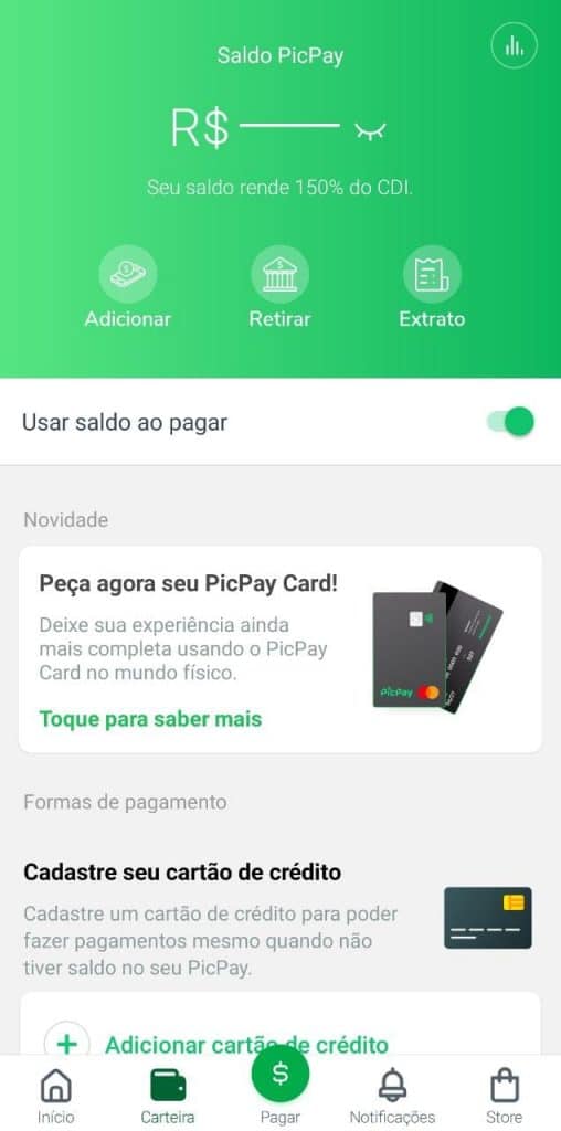 Print do app PicPay