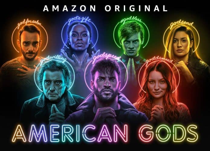 Pôster promocional da terceira temporada de 'American Gods'. Imagem: Amazon Prime/Divulgação