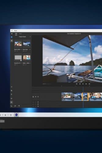 Ilustração do Ready For sendo usado para transformar um Edge+ em um desktop
