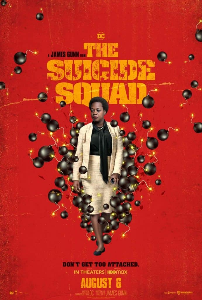 Pôster do filme "O Esquadrão Suicida", com Viola Davis como Amanda Waller