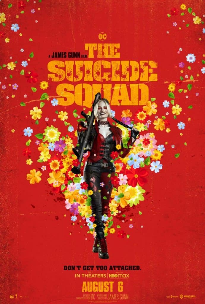 Pôster do filme "O Esquadrão Suicida", com Margot Robbie como a Arlequina. Imagem: Warner Bros/Divulgação