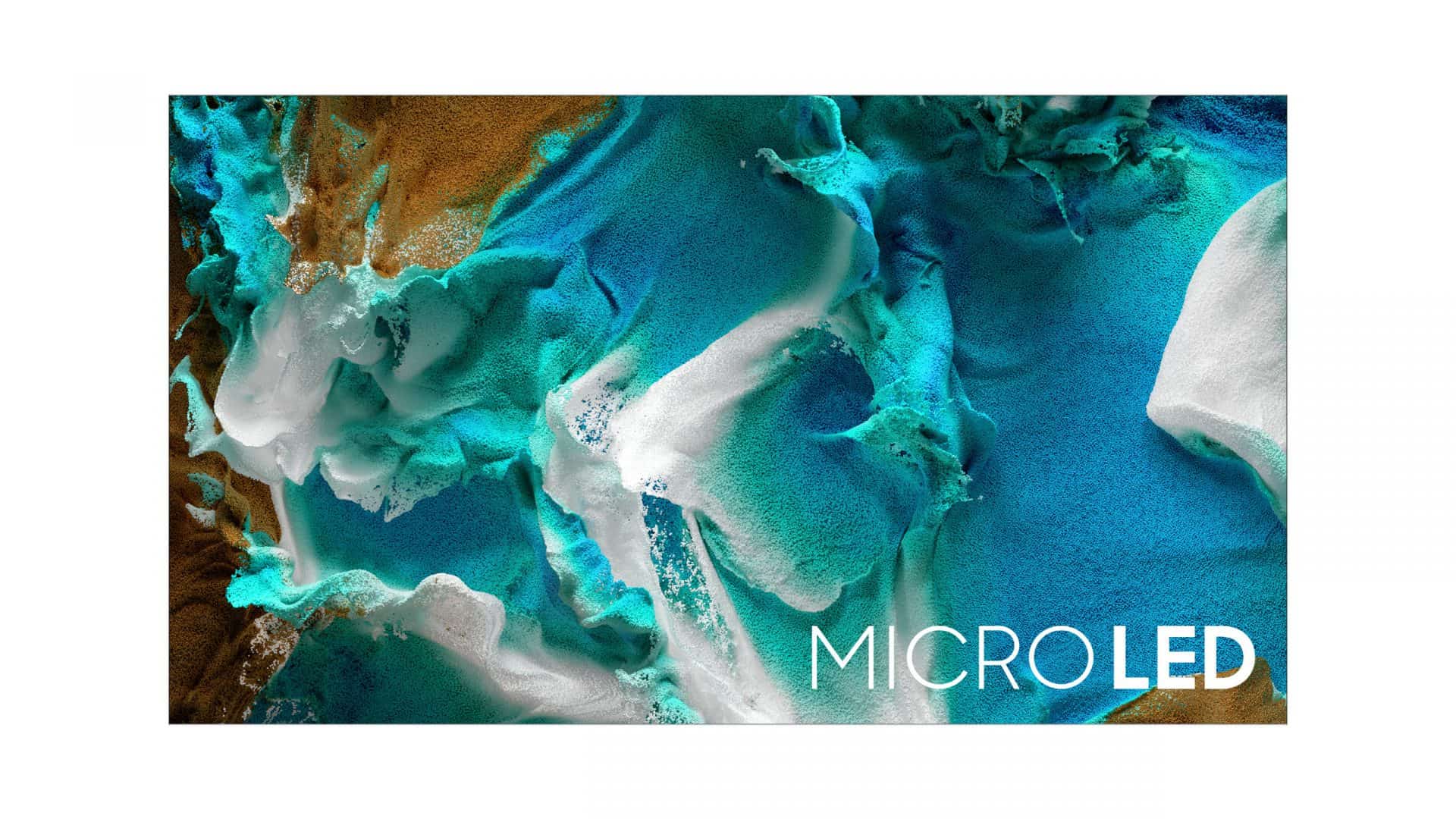 Imagem de uma TV MicroLED Samsung