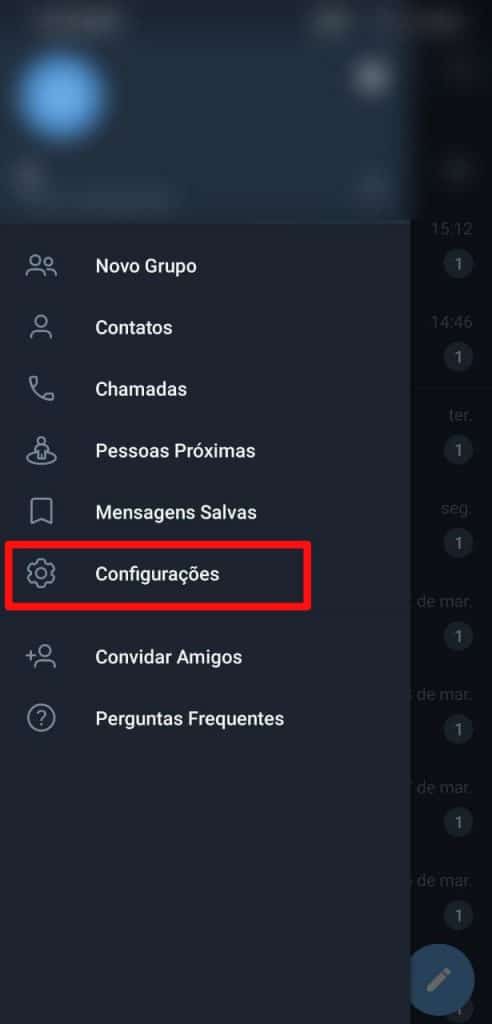 Print do Telegram