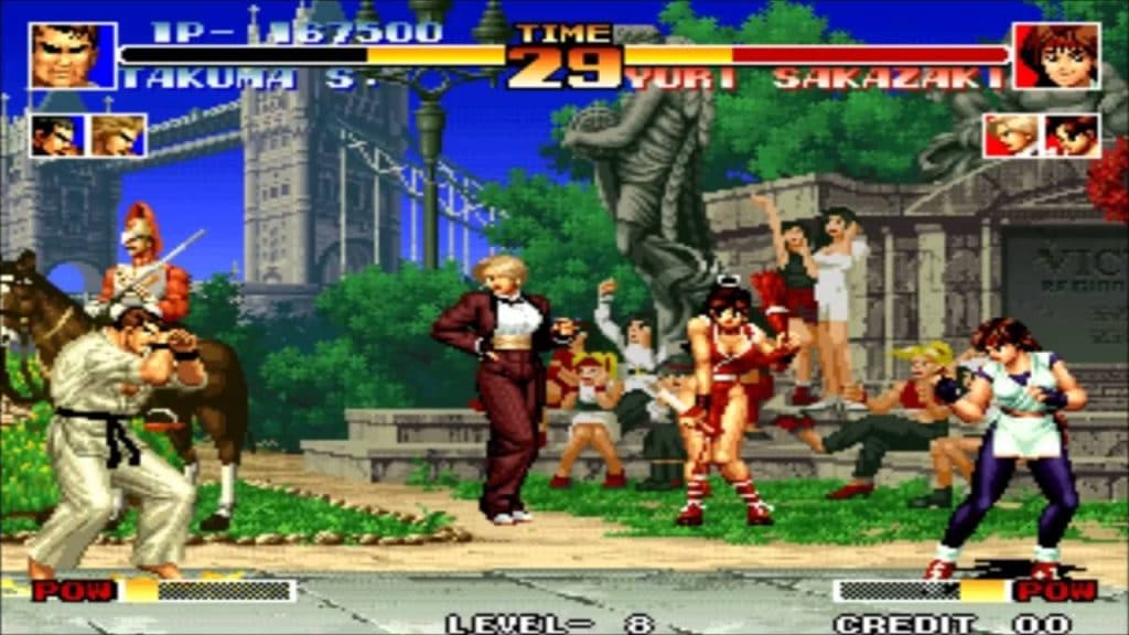 Curte um 'The King of Fighters '94'? Jogo é exclusivo da PS Store. Imagem: SNK/Divulgação