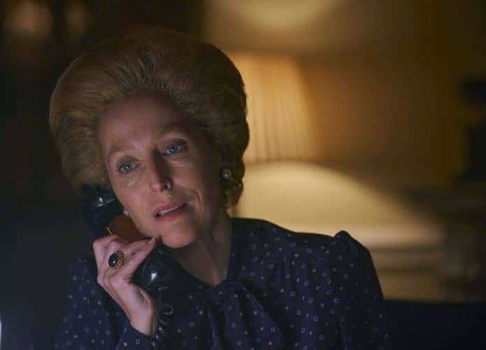 Gillian Anderson em 'The Crown'. Imagem: Des Willie/Netflix