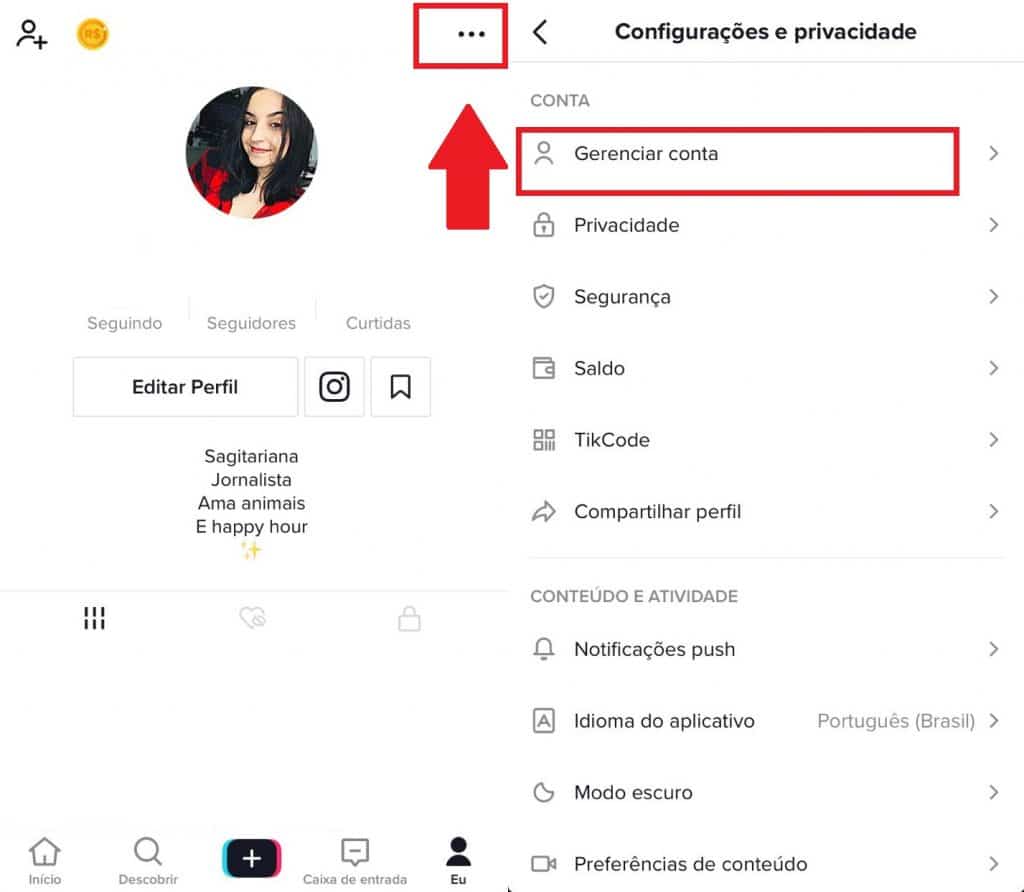 Como mudar sua conta para versão Pro. Imagem: Olhar Digital