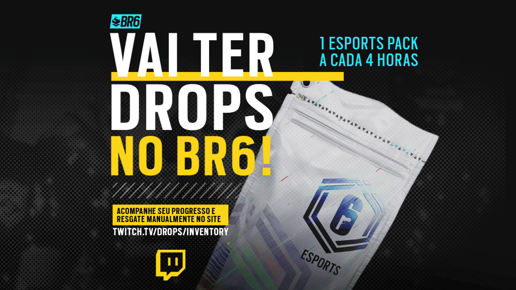 Twitch Drops são novidade na 'BR6 2021'. Imagem: Divulgação