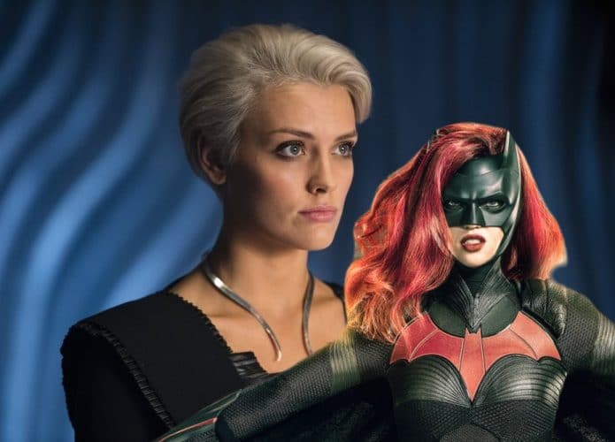 Wallis Day em 'Krypton' e Ruby Rose em 'Batwoman'. Imagem: Warner Bros./Divulgação