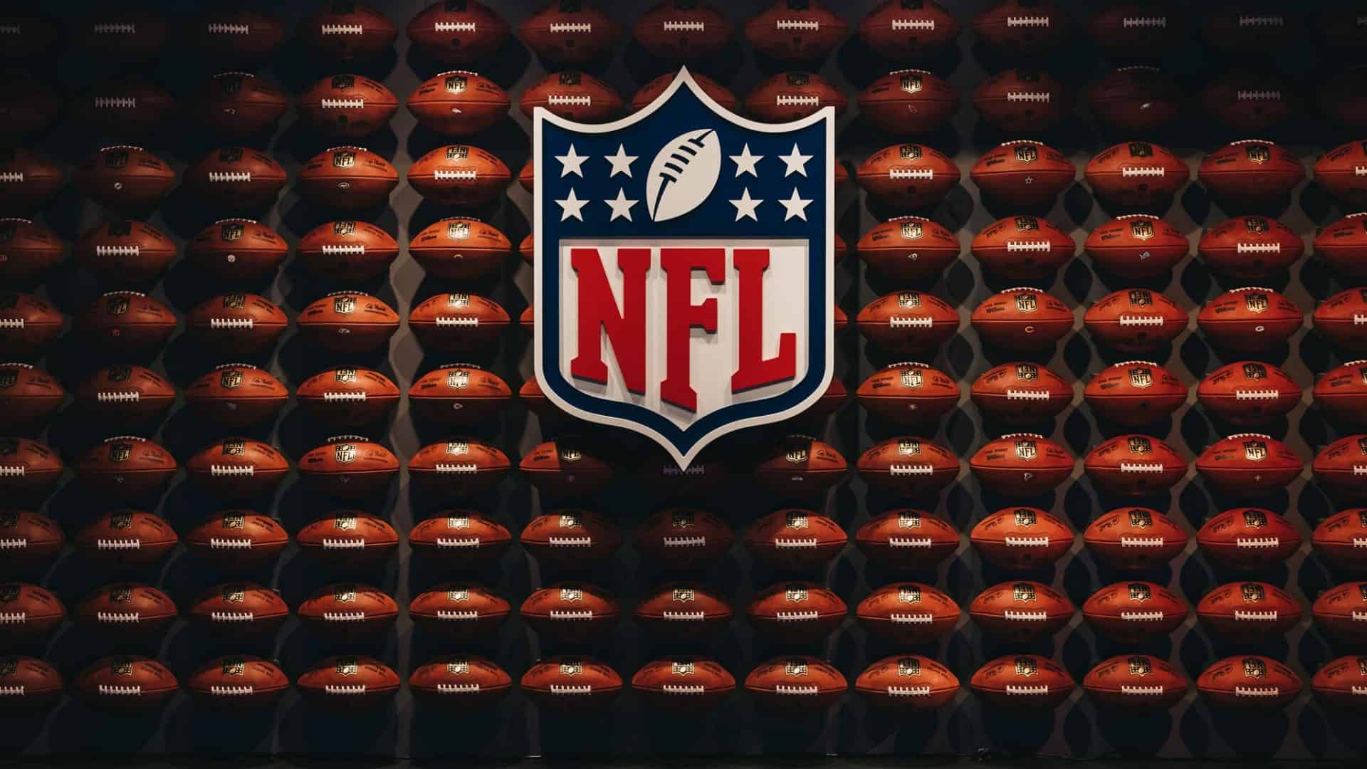 imagem promocional da NFL, que negocia transmissão no Amazon Prime