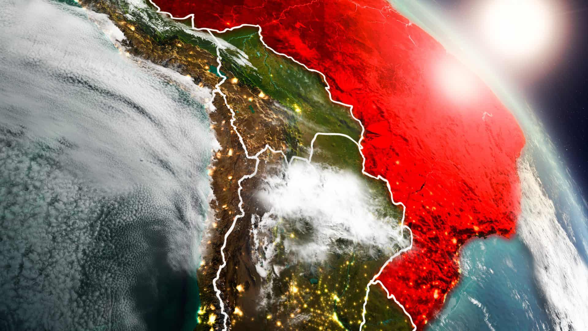 Brasil pode ser classificado como zona vermelha