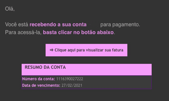 E-mail falso tenta enganar vítimas para instalar trojan em computadores para roubar senhas.