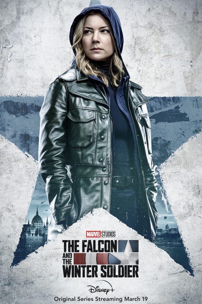 A personagem Sharon Carter, vivida por Emily VanCamp, na série "Falcão e Soldado Invernal". Imagem: Marvel Studios/Divulgação