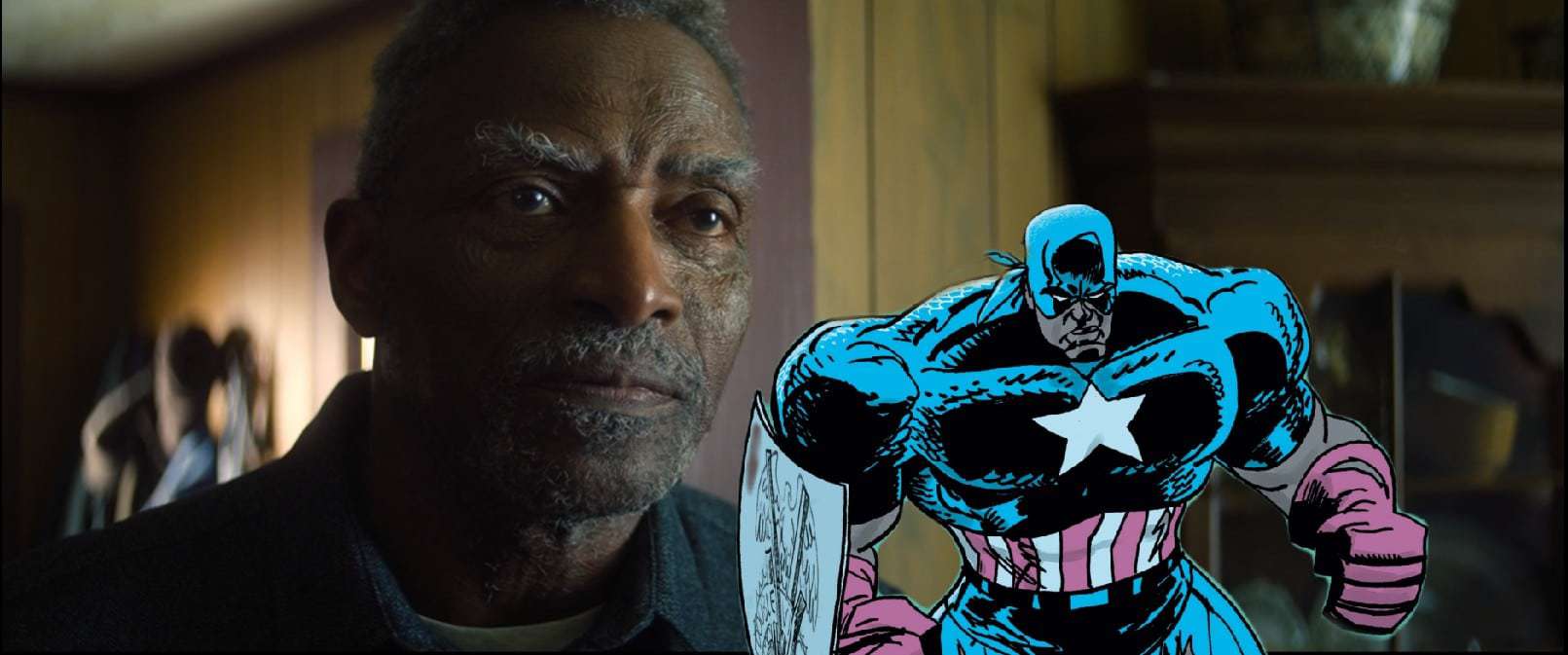 Carl Lumbly como em Isaiah Bradley 'Falcão e o Soldado Invernal'. Imagem: Marvel Studios/Reprodução