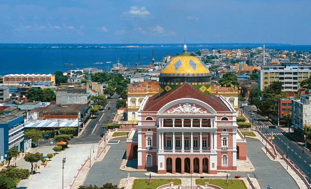 Imagem do Teatro Amazonas, em Manaus.