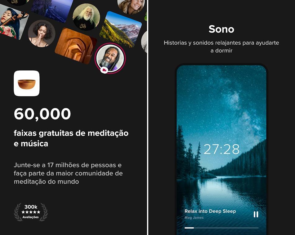 Screenshots do app Insight Time Screenshots do app Insight Time