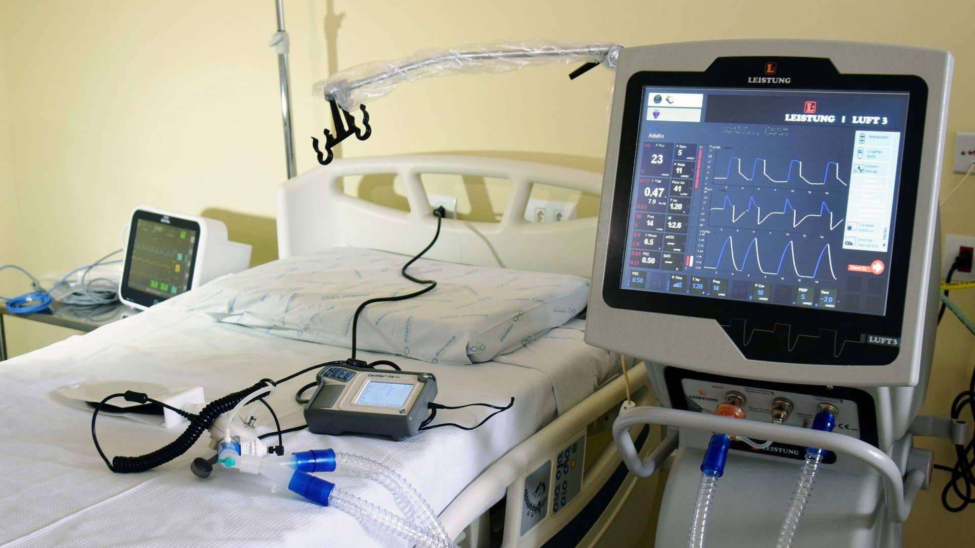 Leito de UTI destinado para pacientes de Covid-19