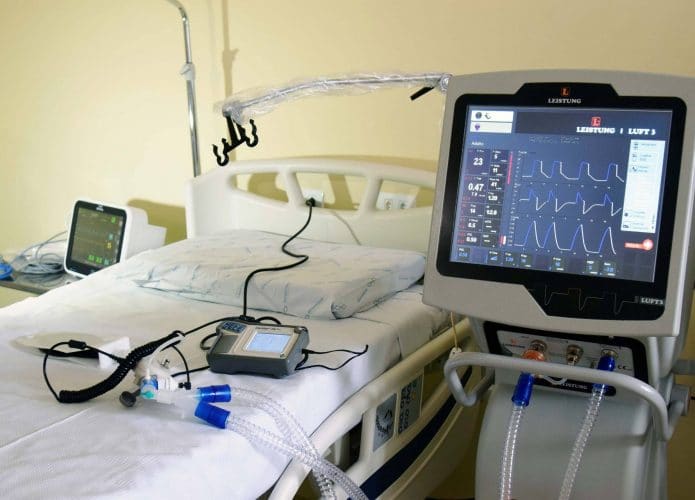Leito de UTI destinado para pacientes de Covid-19