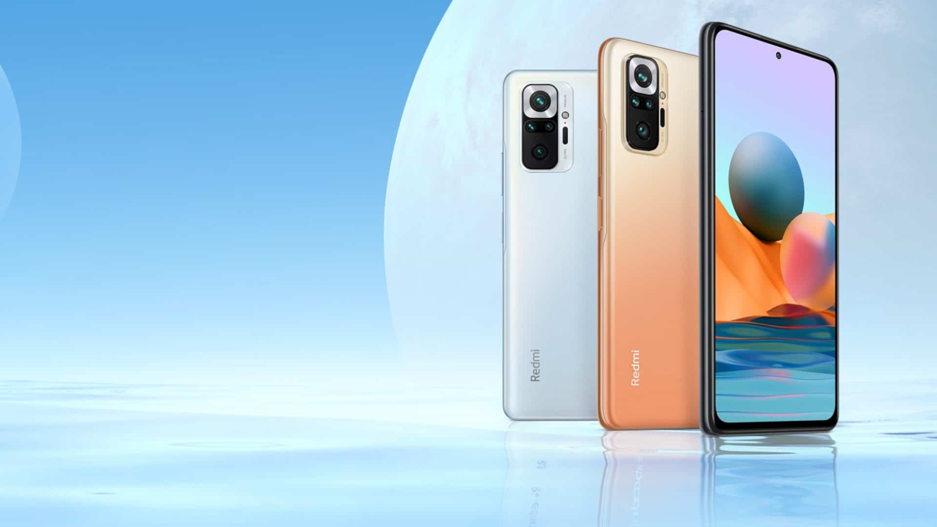 Celular Redmi Note 10 Pro em duas cores
