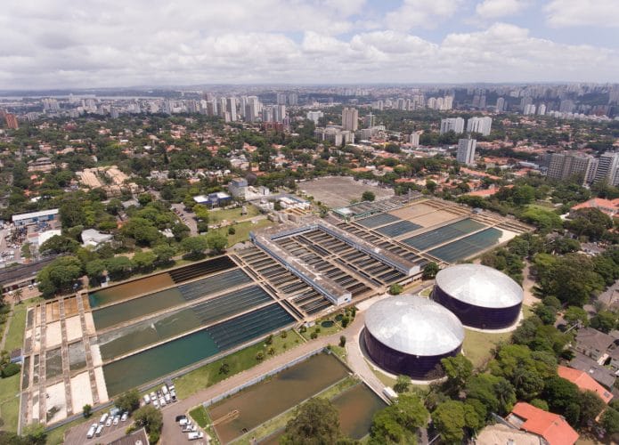Unidade de tratamento de água da Sabesp