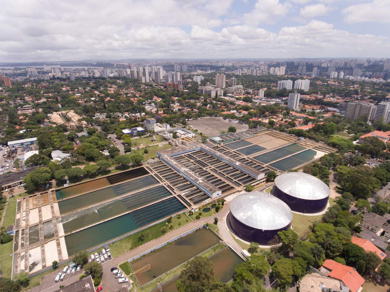 Unidade de tratamento de água da Sabesp