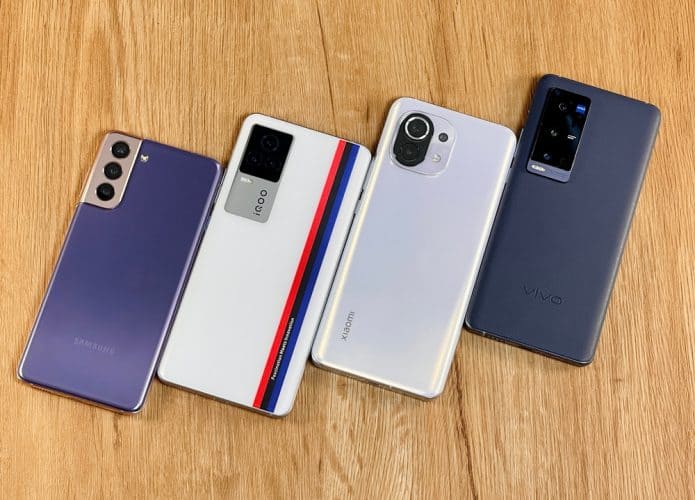 Samsung Galaxy S21 Plus, iQOO 7, Xiaomi Mi 11 e Vivo X60 Pro+