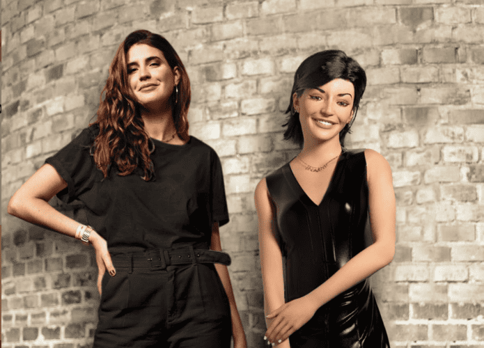 Imagem mostra a fundadora do Steel the Look, Manuela Bordasch, ao lado da Lu, do Magalu