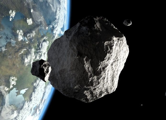 Ilustração de asteroide