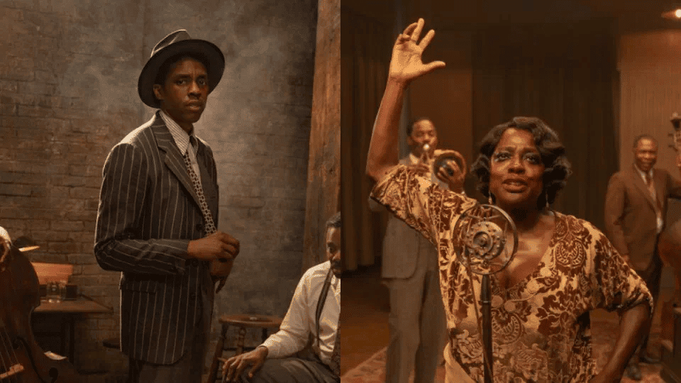 Chadwick Boseman e VIola Davis em 'A Voz Suprema do Blues'. Imagem: Netclix/Divulgação