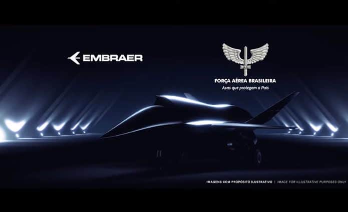 Embraer e Força Aérea assinam memorando que visa estudo de aeronaves não tripuladas. Imagem: Divulgação