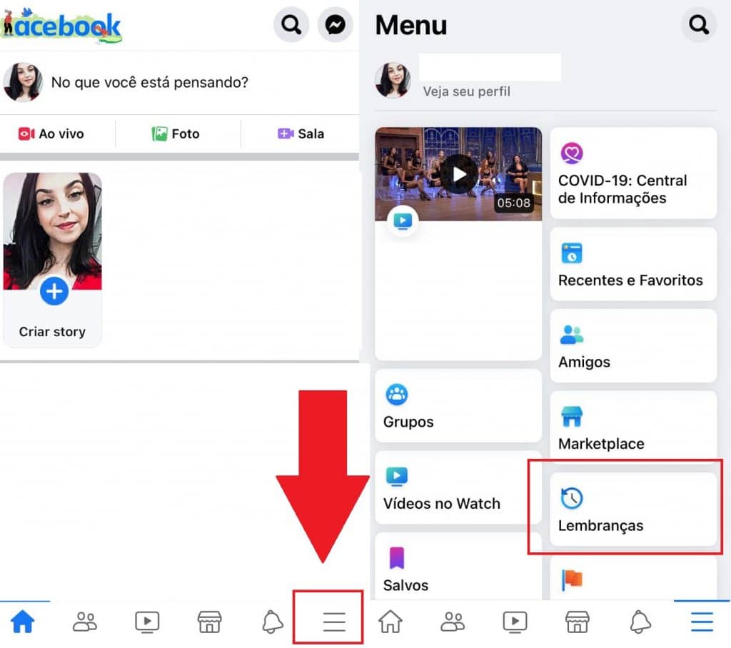Como configurar para não receber notificações de "Lembranças"? Imagem: Olhar Digital