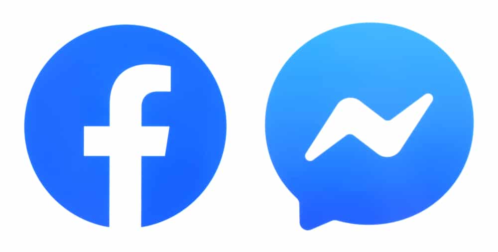 Logo dos aplicativos Facebook e Messenger