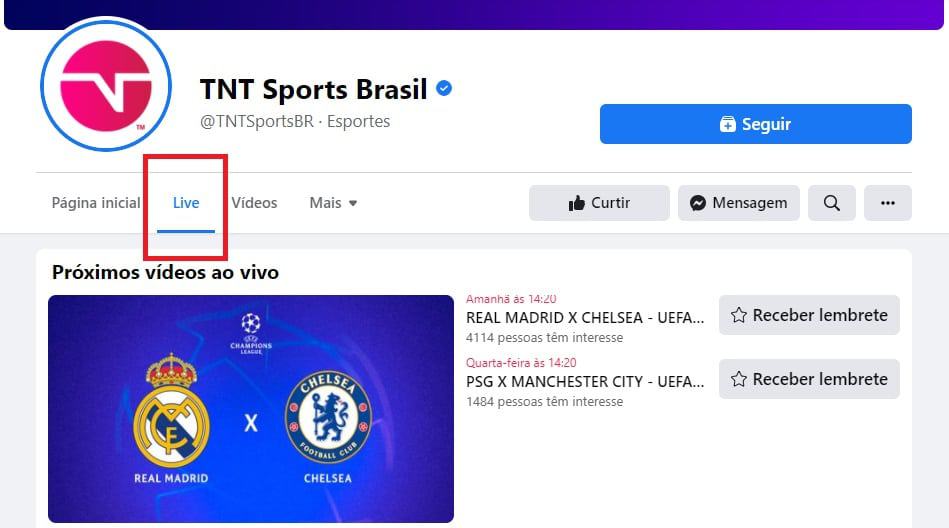 Créditos: Facebook TNT Sports Brasil