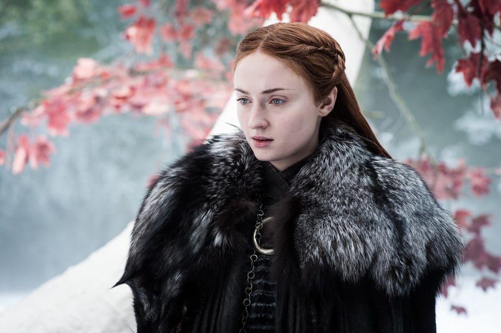 Sophie Turner (Sansa Stark) em 'Game of Thrones'. Imagem: HBO/Divulgação