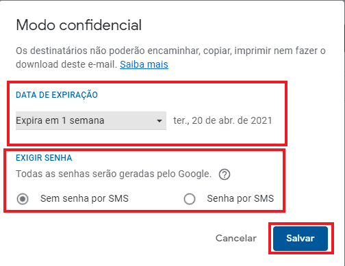 Print do Gmail 
