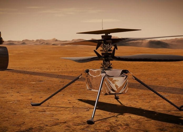 Helicóptero Ingenuity. Imagem: Shutterstock
