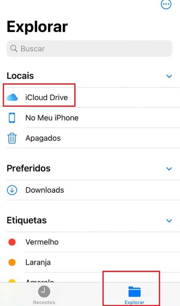 Como compartilhar pasta do iCloud Drive pelo celular iPhone. Imagem: Olhar Digital