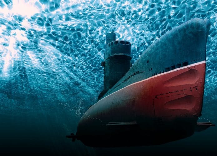 Ilustração de submarino