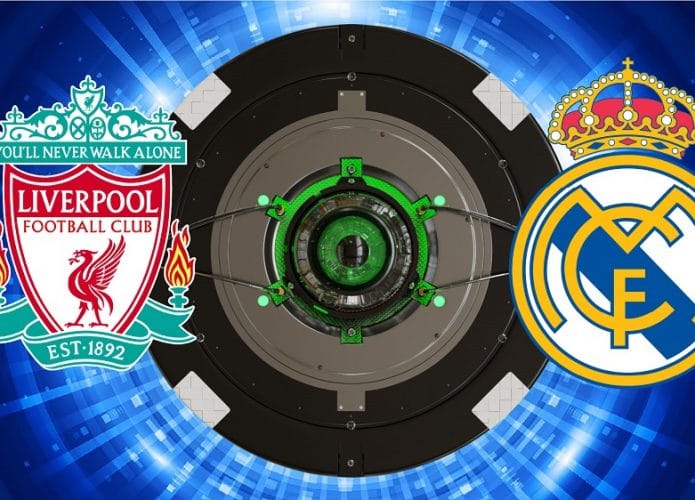 Escudos de Liverpool e Real Madrid
