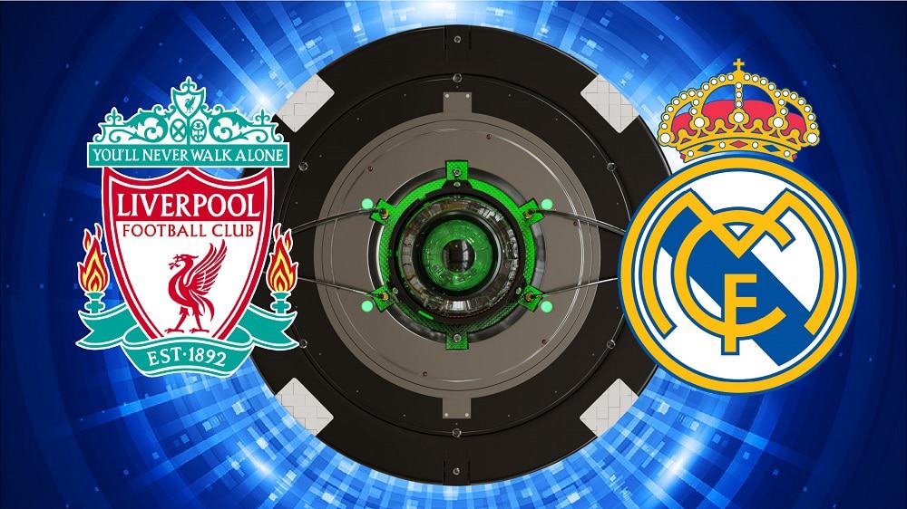 Escudos de Liverpool e Real Madrid