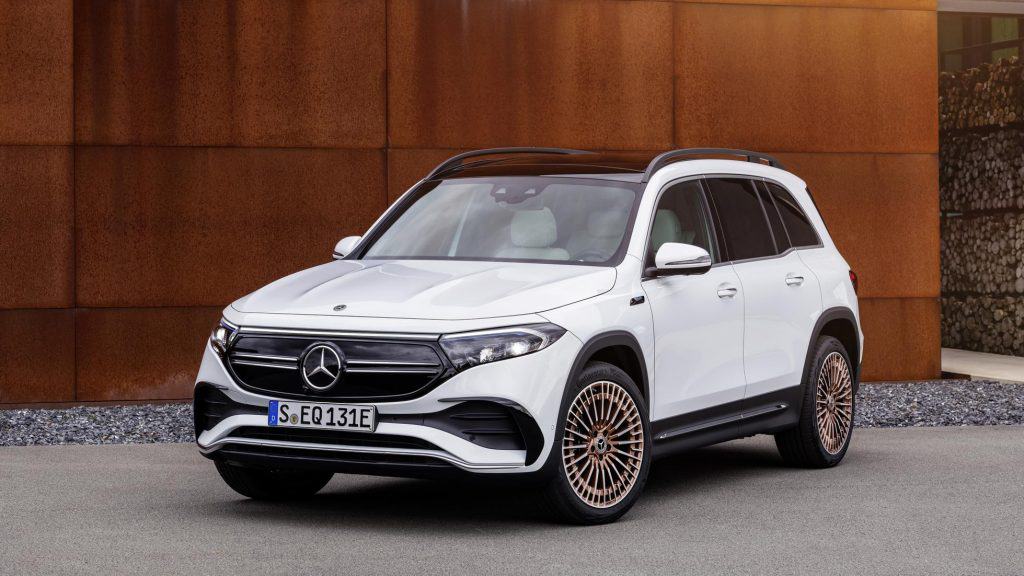 Mercedes-Benz EQB: novo SUV elétrico tem 7 lugares e direção semiautônoma. Imagem: Divulgação