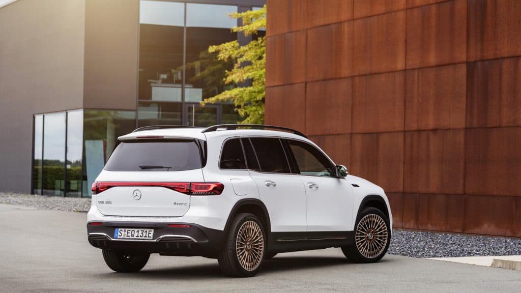 Mercedes-Benz EQB: novo SUV elétrico tem 7 lugares e direção semiautônoma. Imagem: Divulgação