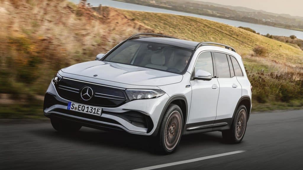 Mercedes-Benz EQB: novo SUV elétrico tem 7 lugares e direção semiautônoma. Imagem: Divulgação