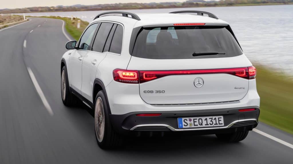 Mercedes-Benz EQB: novo SUV elétrico tem 7 lugares e direção semiautônoma. Imagem: Divulgação